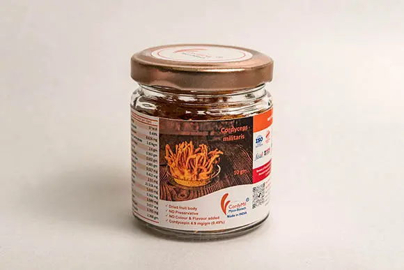 CordyMil Cordyceps militaris 10g dried fruit bodies pack